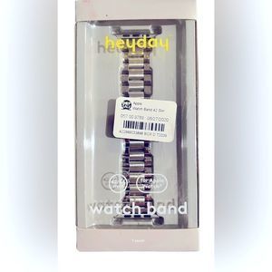 heyday Apple Watch Metal Link Band 42/44mm - Silver, New